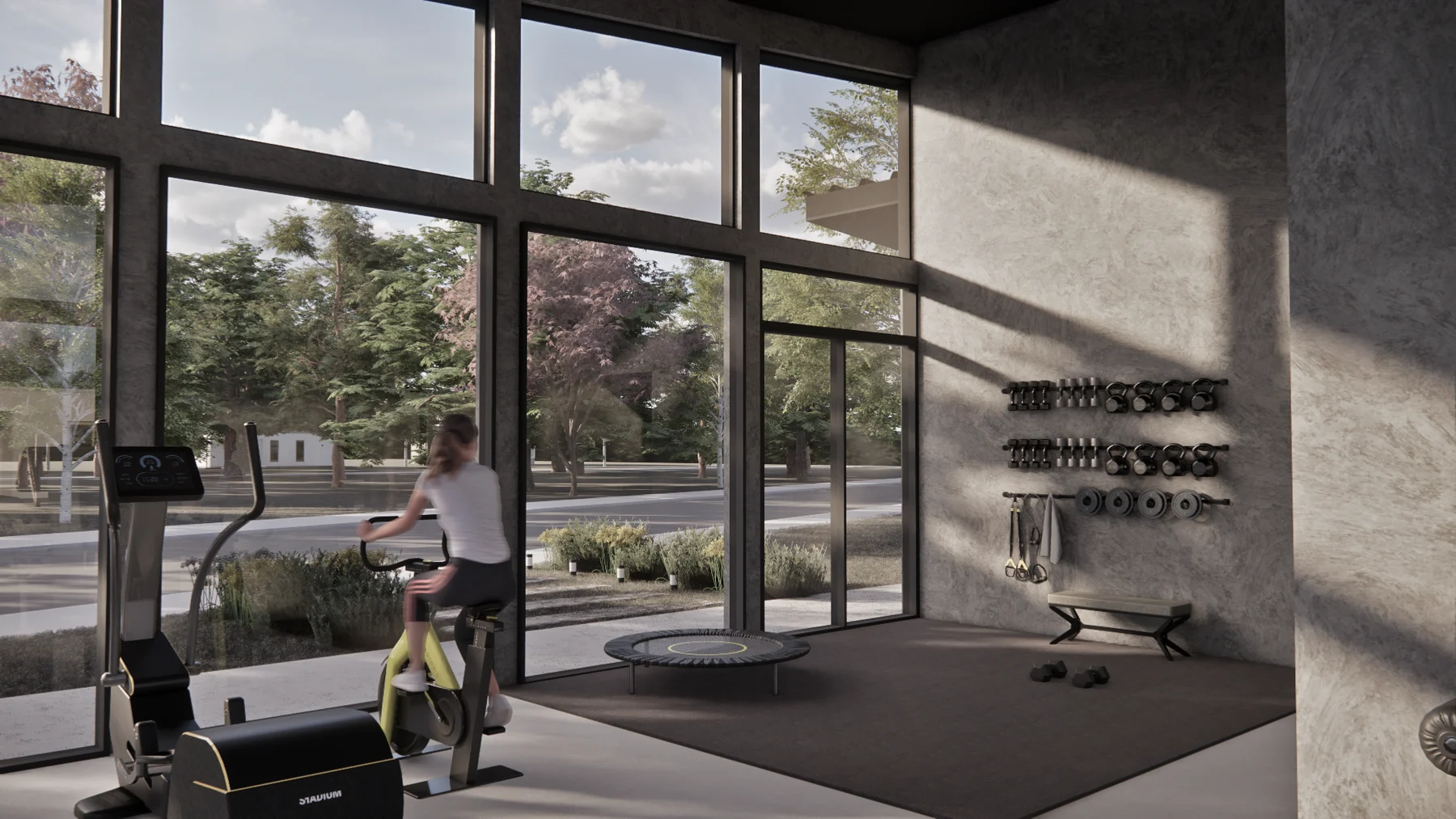 Interior del gimnasio